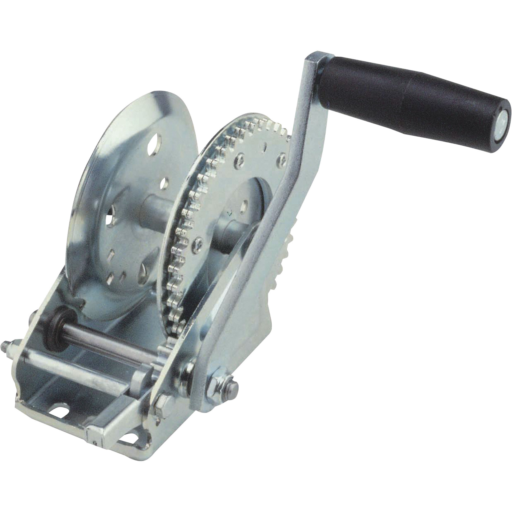 Fulton Single Speed Trailer Winch - 7" Long Handle - 20' Strap - Zinc - 1,100 Lbs Fulton Trailer